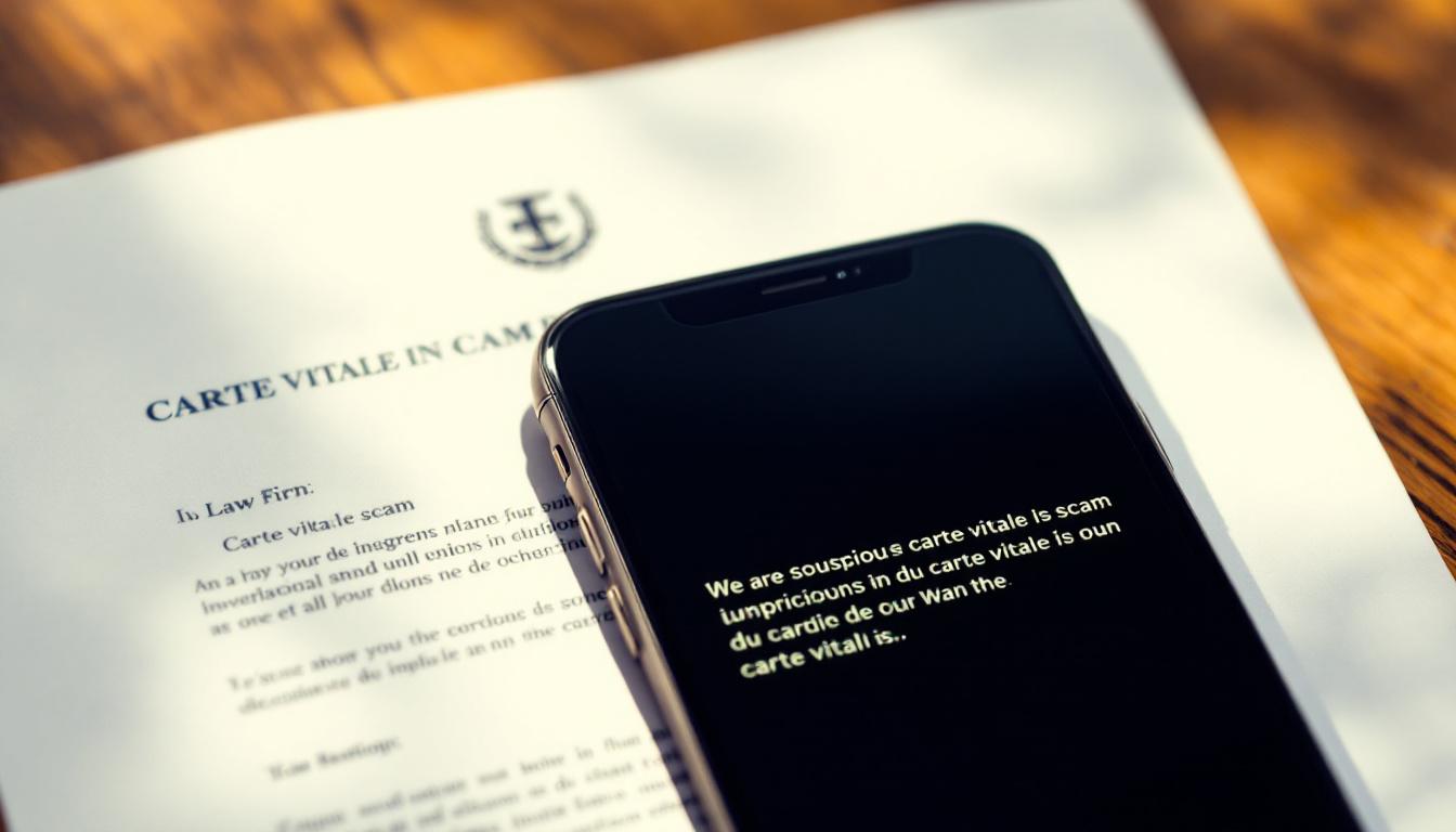 Comment se protéger contre l'arnaque carte vitale sms